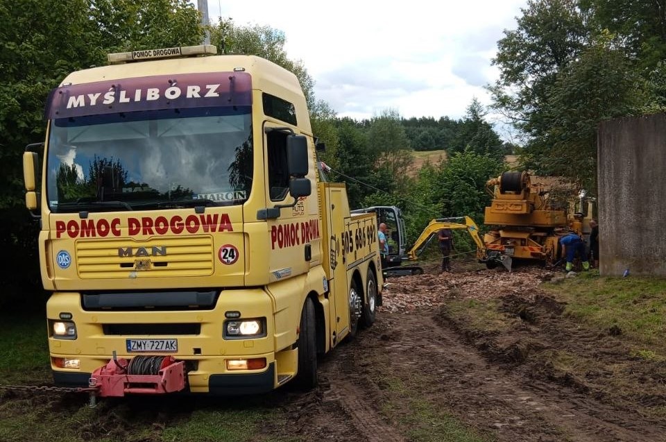 Mapa Myślibórz i drogi DK23 DK20 DW119